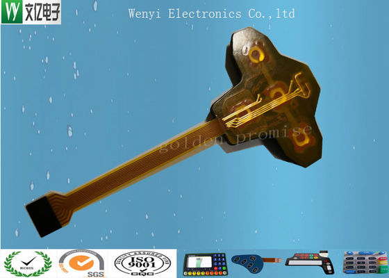 Αριθμητικό πληκτρολόγιο μεμβρανών PCB 2,54 χιλ. υψηλό στιλπνό εποξικό 1.8mm πάχος πισσών